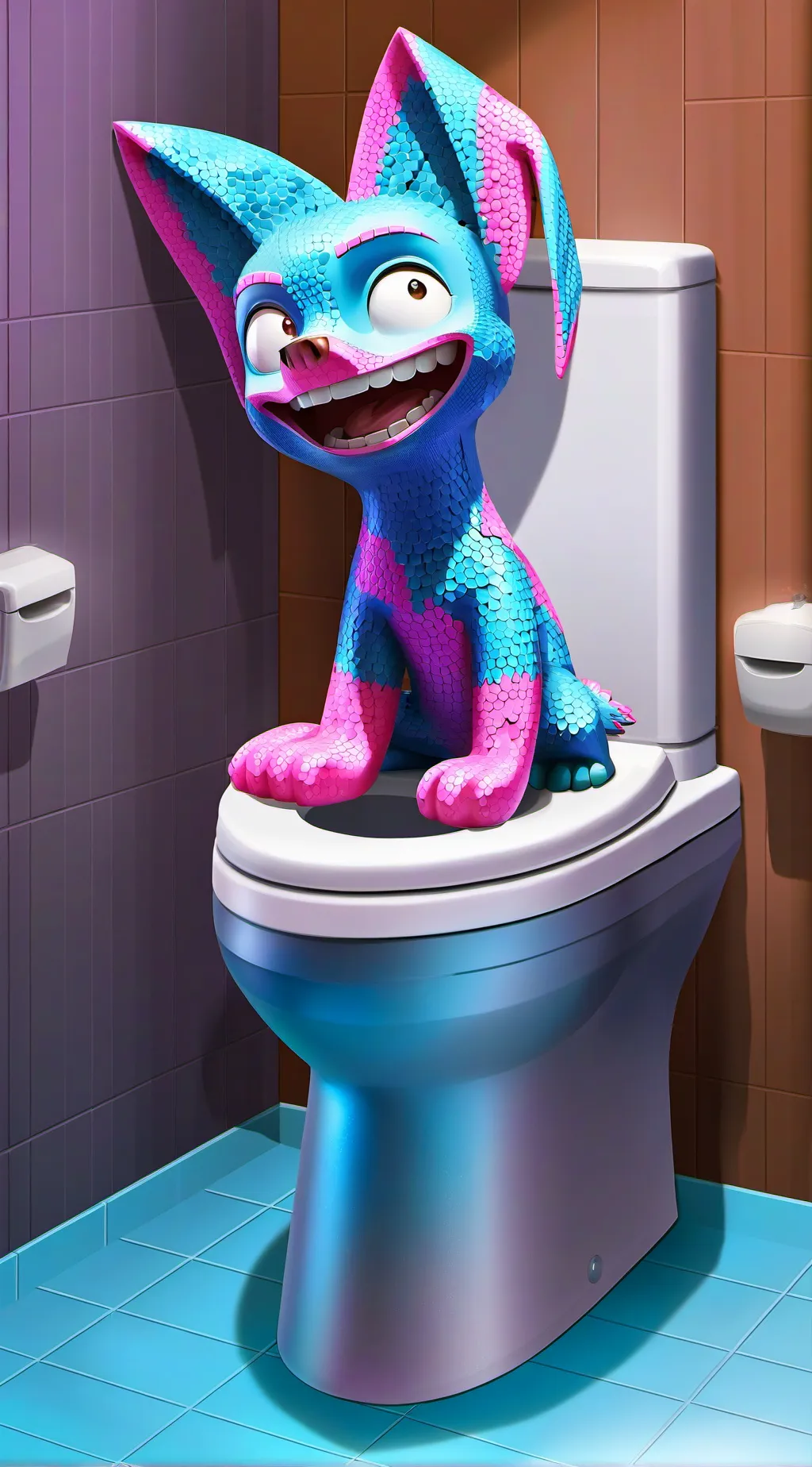 ai character: skibid toilet background