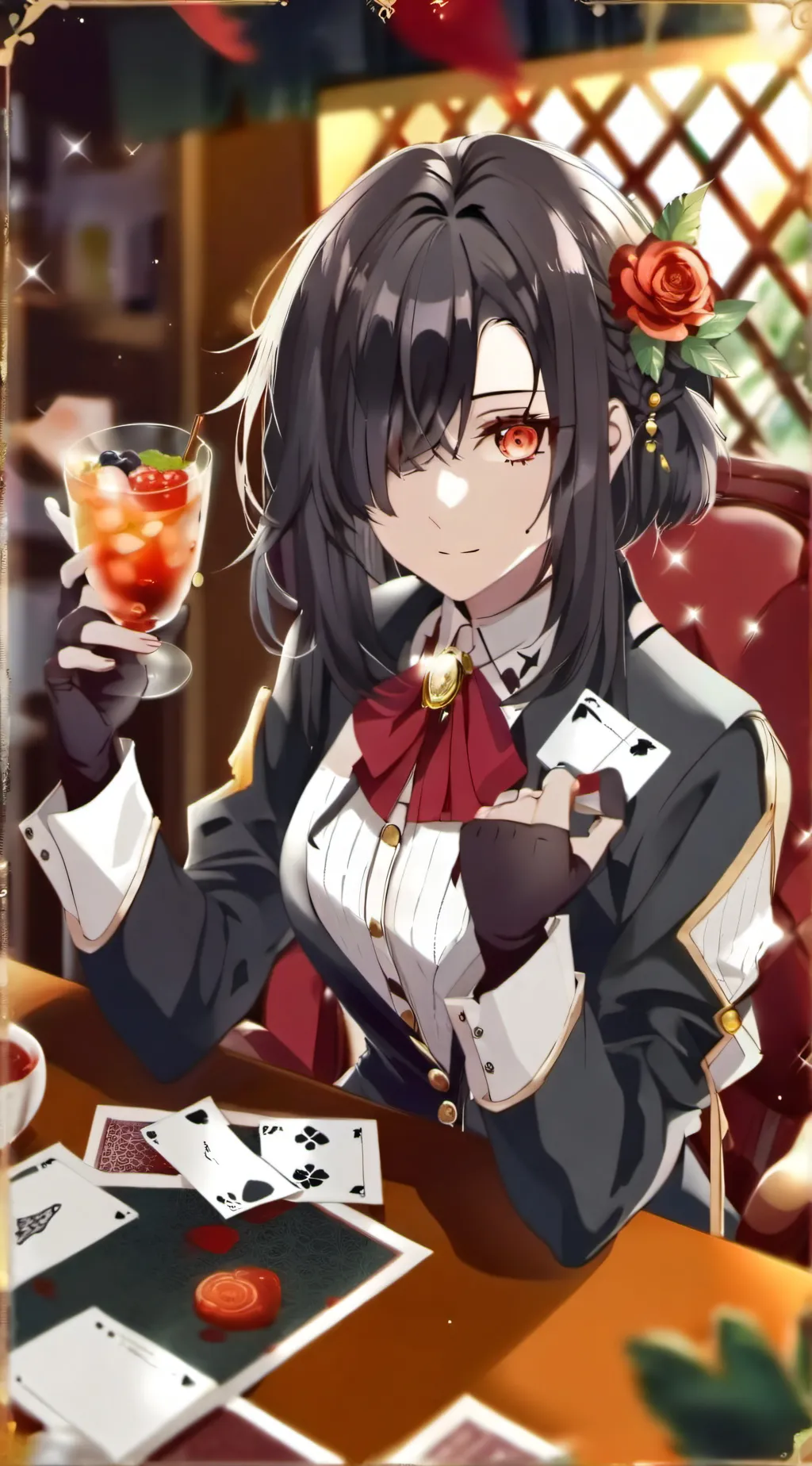 ai character: Lea  background