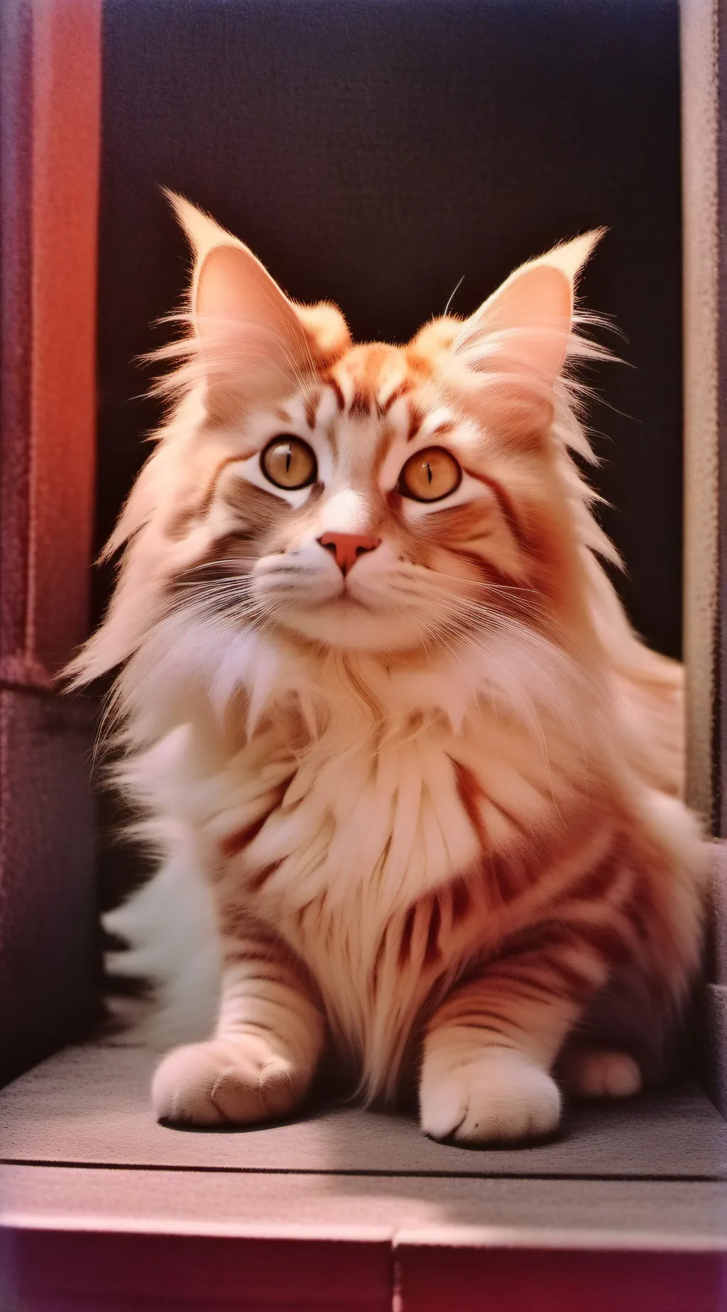 ai character: Рыжий кот background