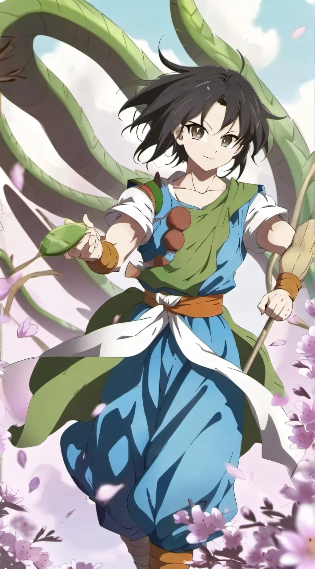 ai character: im coming  background