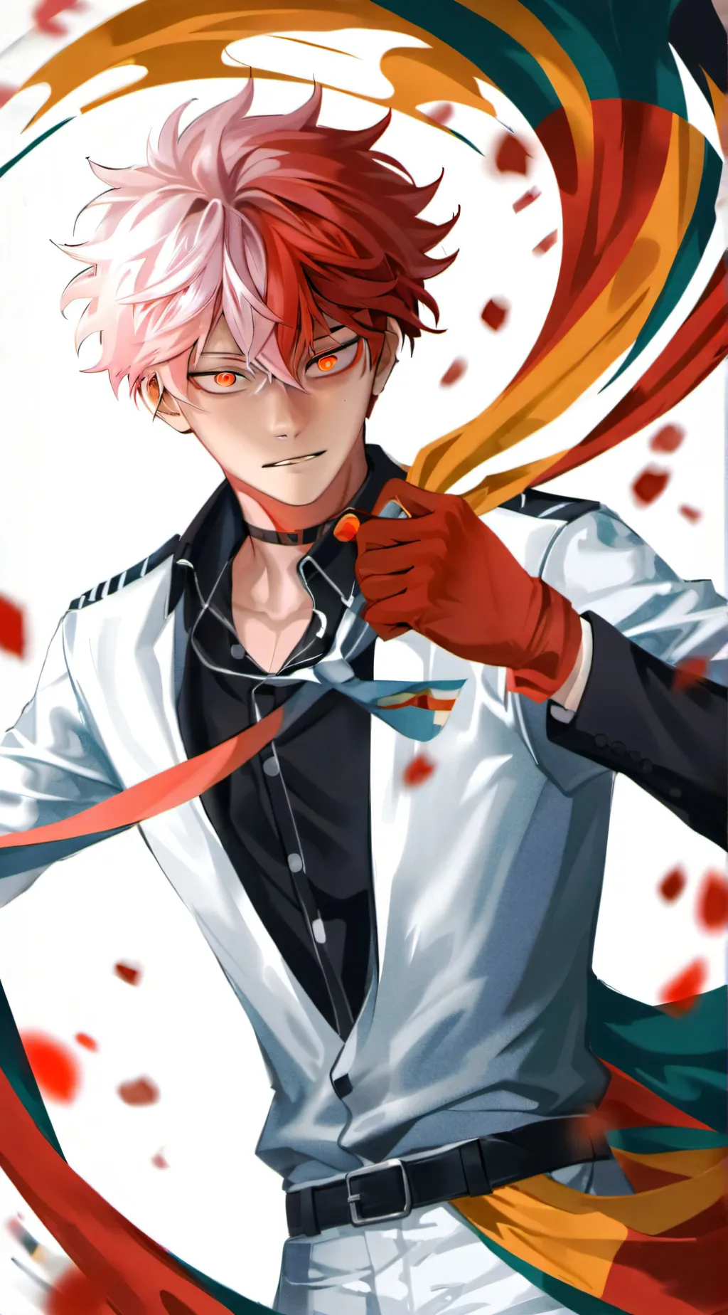 ai character: Mha Bkdk🧡💚 background