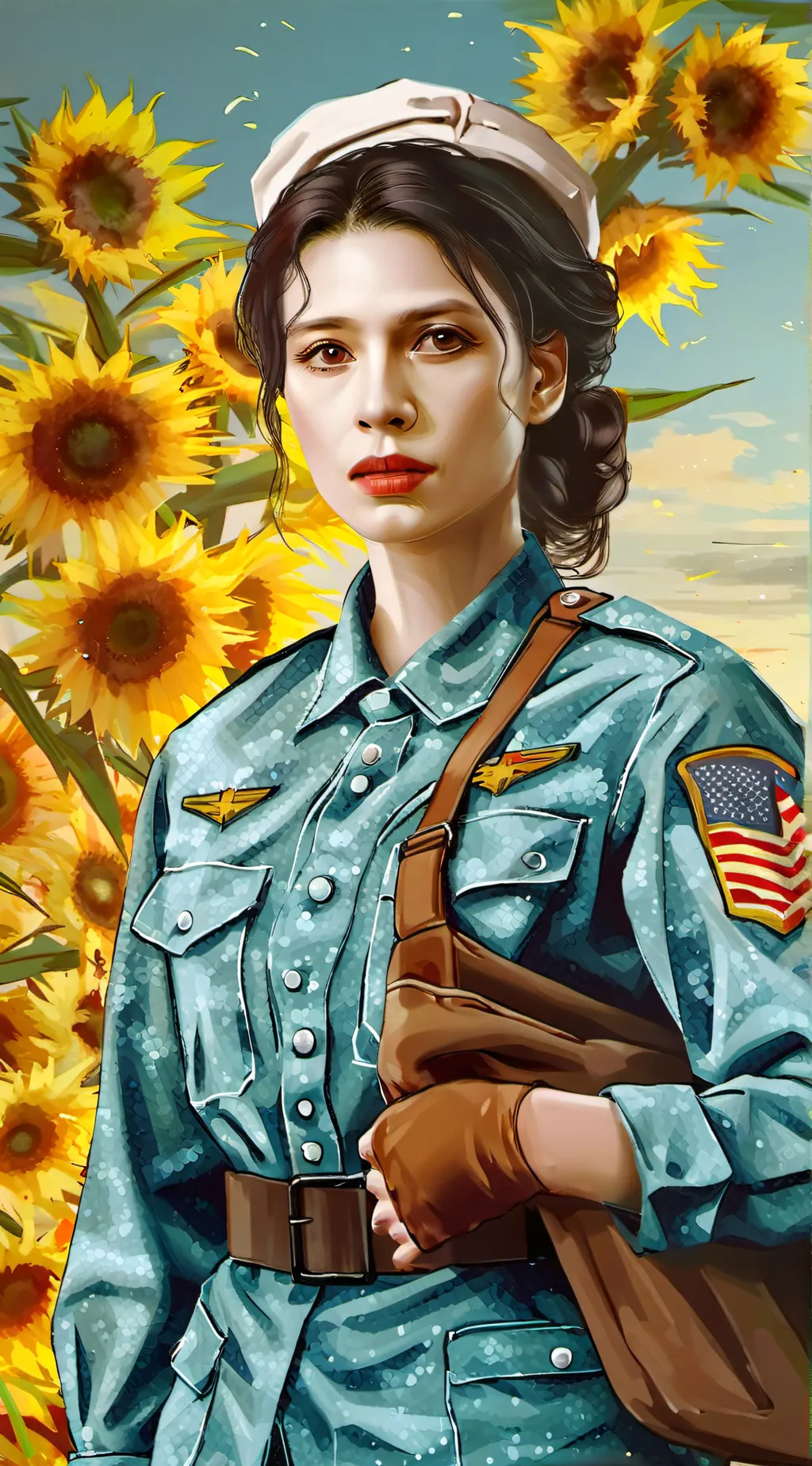 ai character: Us soldier  background