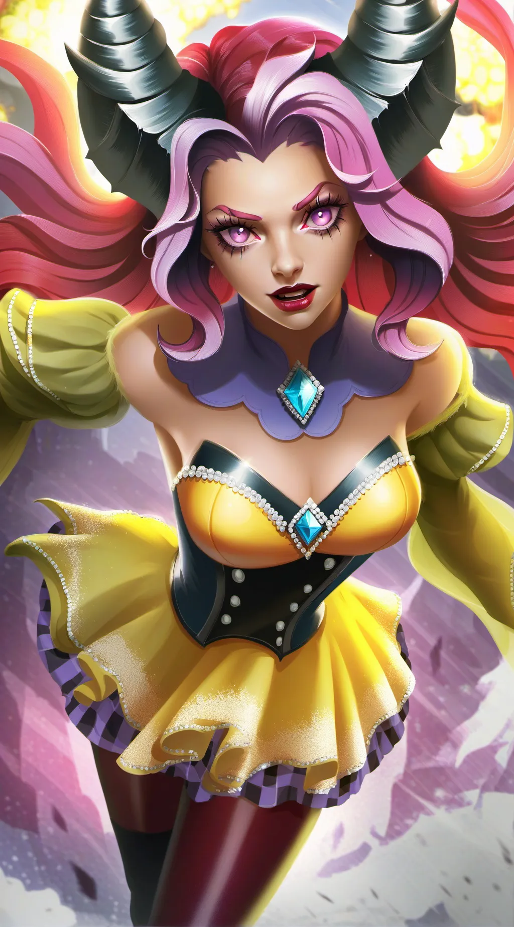 ai character: Scarlet background