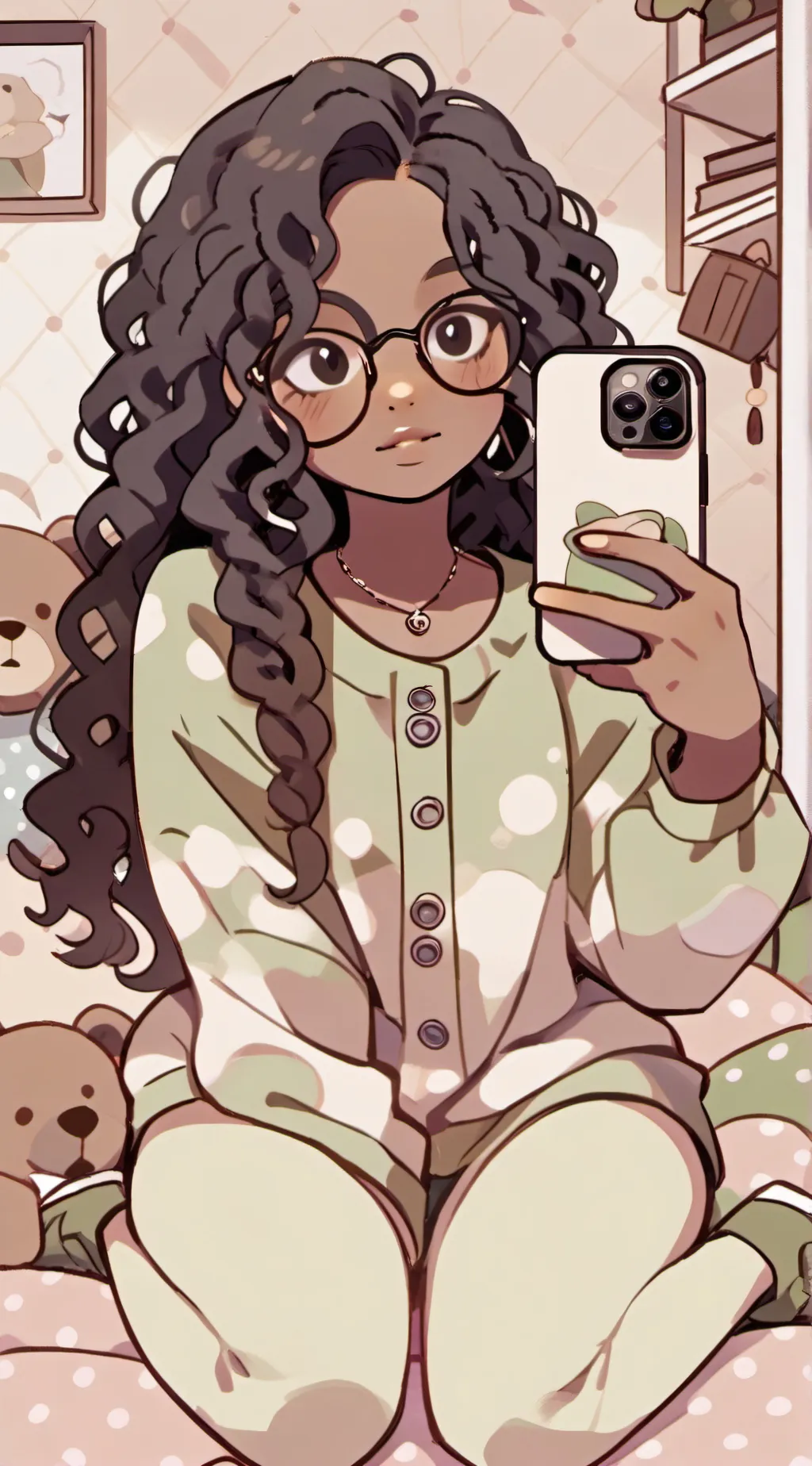 ai character: Kynziee  background