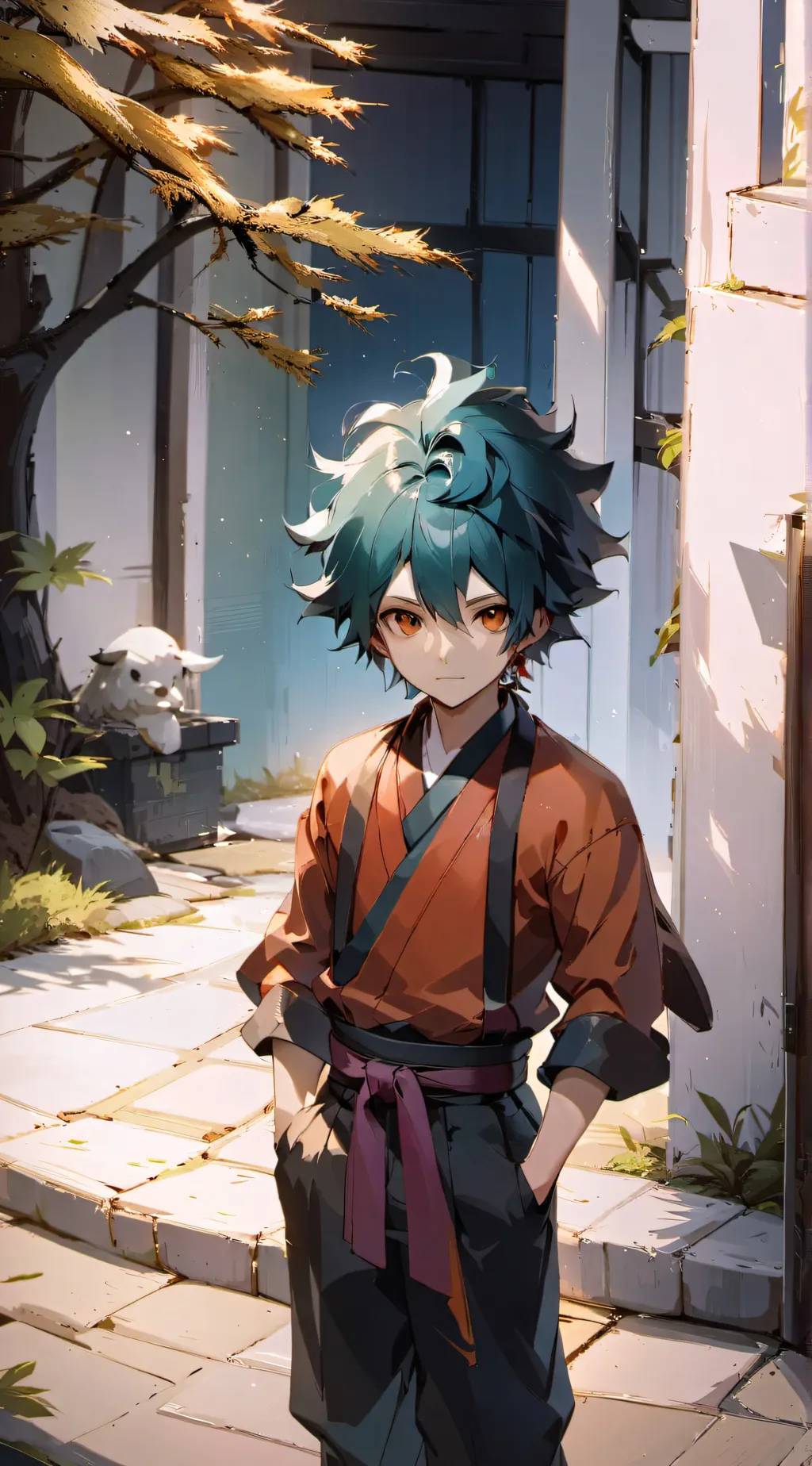 ai character: tanjiro background