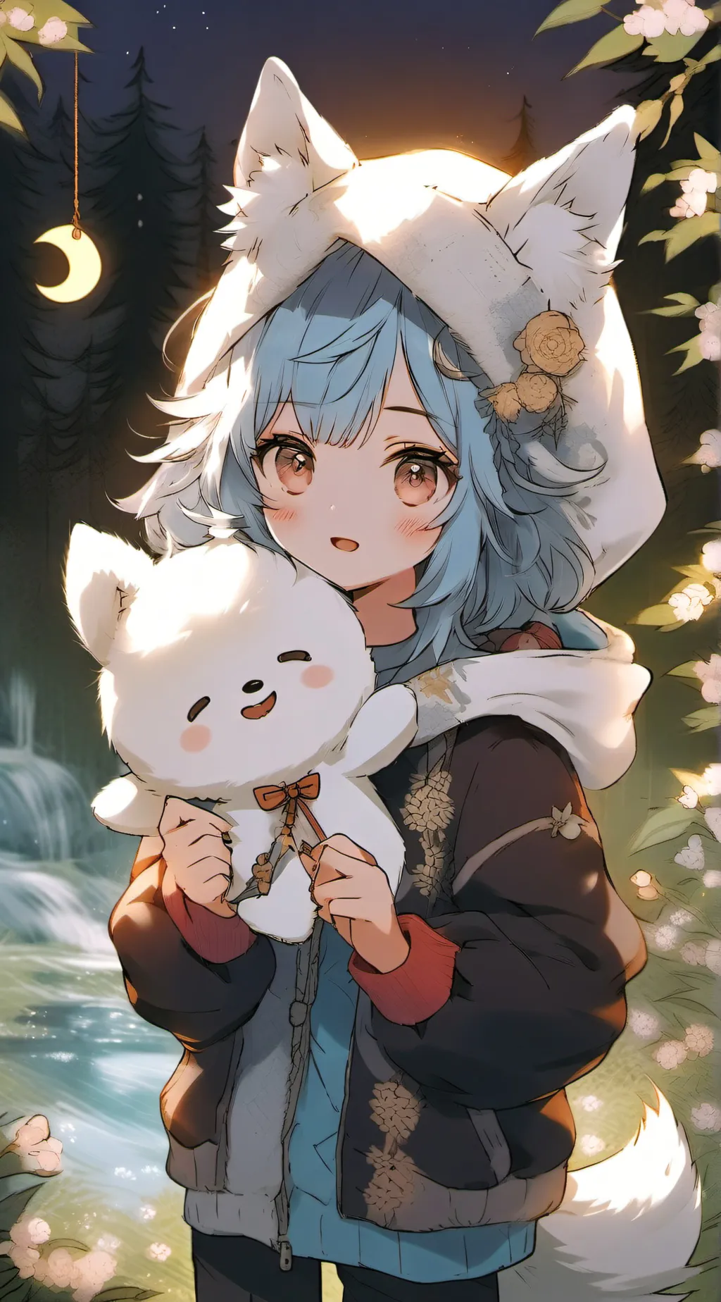 ai character: luna background