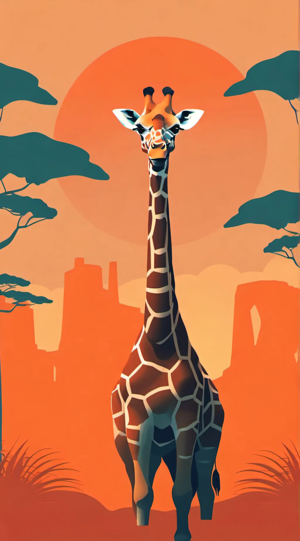 ai character: Africa background