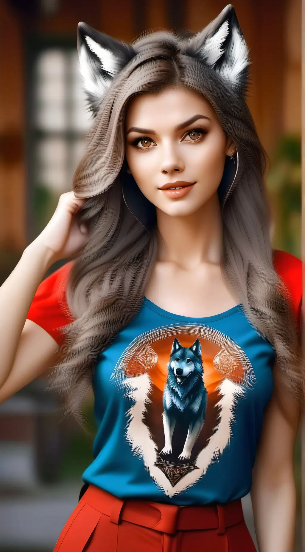 ai character: Melissa lycan  background