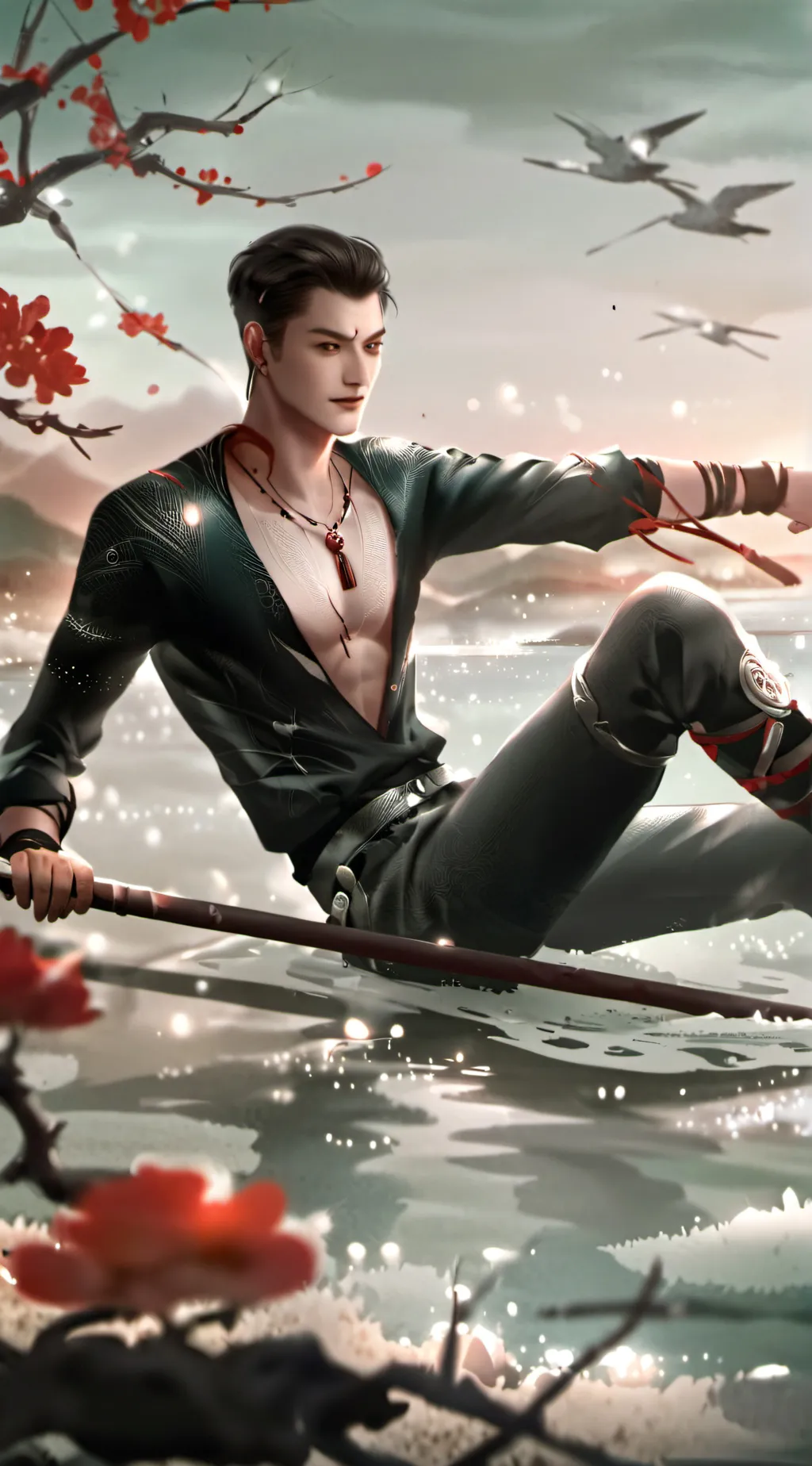 ai character: Pregnant riddle background