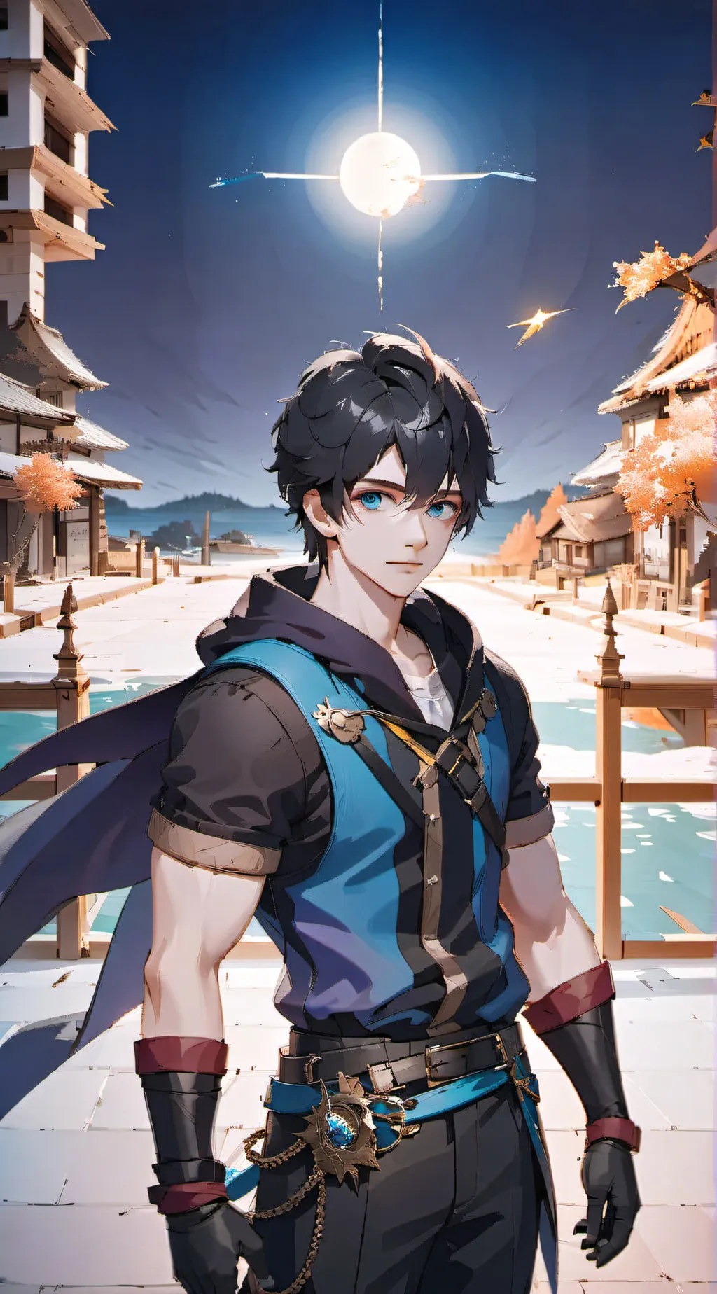 ai character: landon background