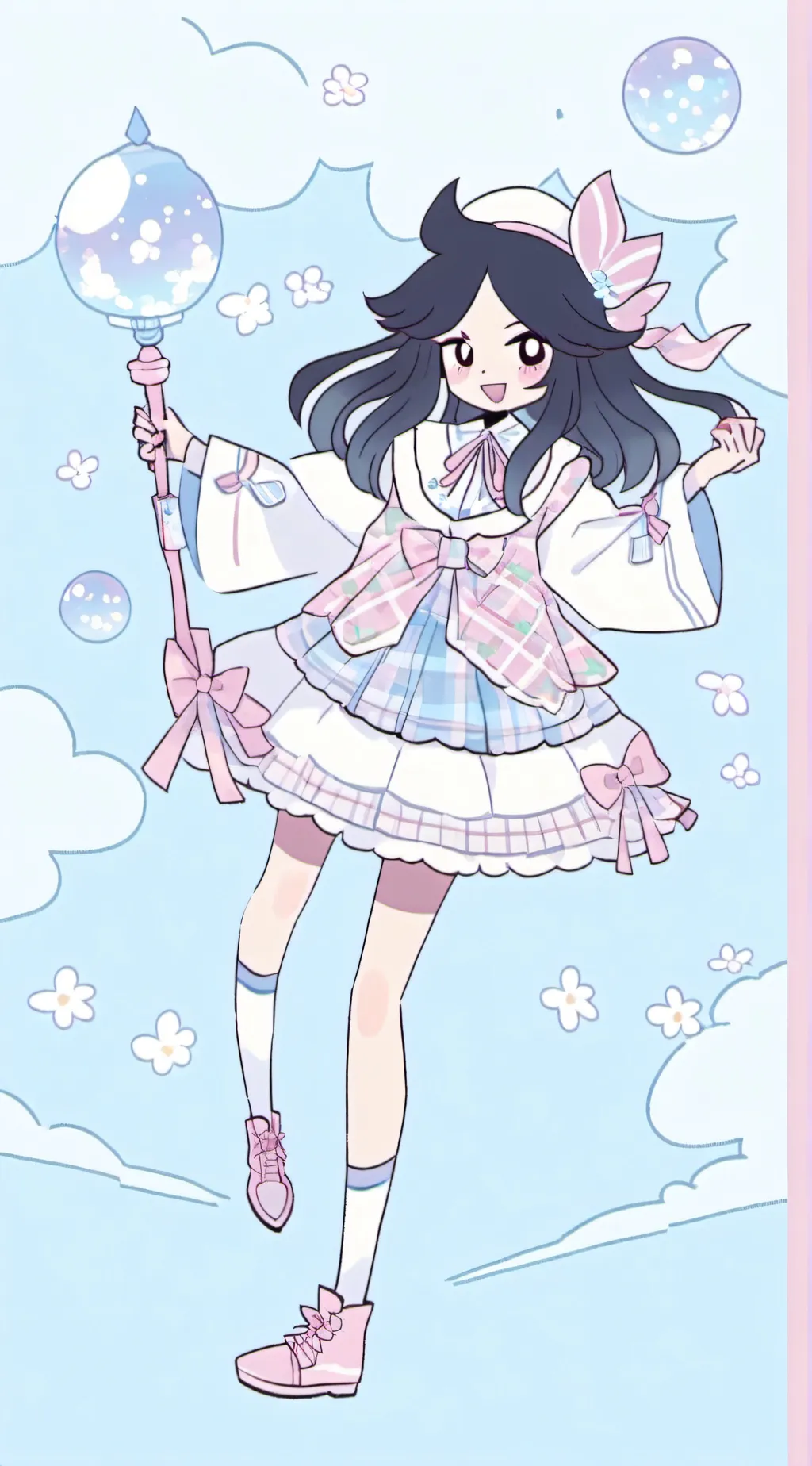 ai character: Ms circle background