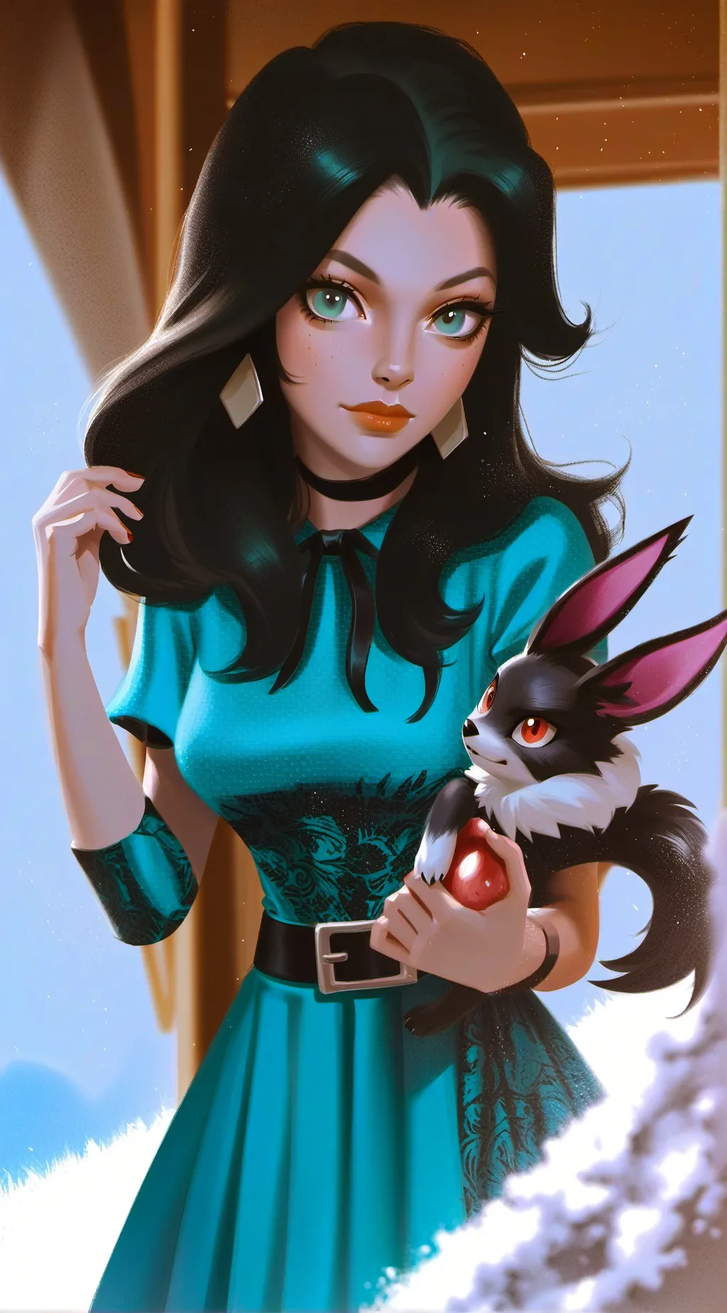 ai character: Rosia Ketchum  background