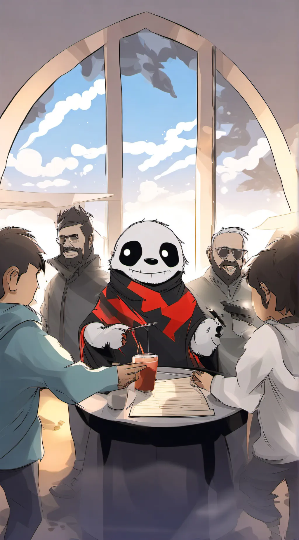 ai character: TADC background