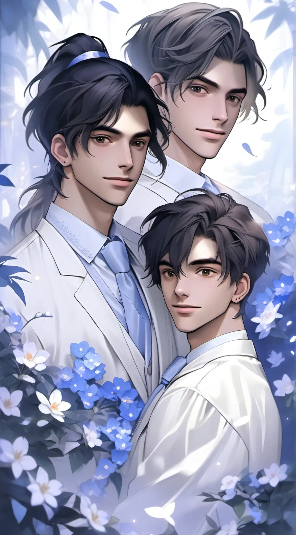 ai character: Maike, Shin, Rene  background