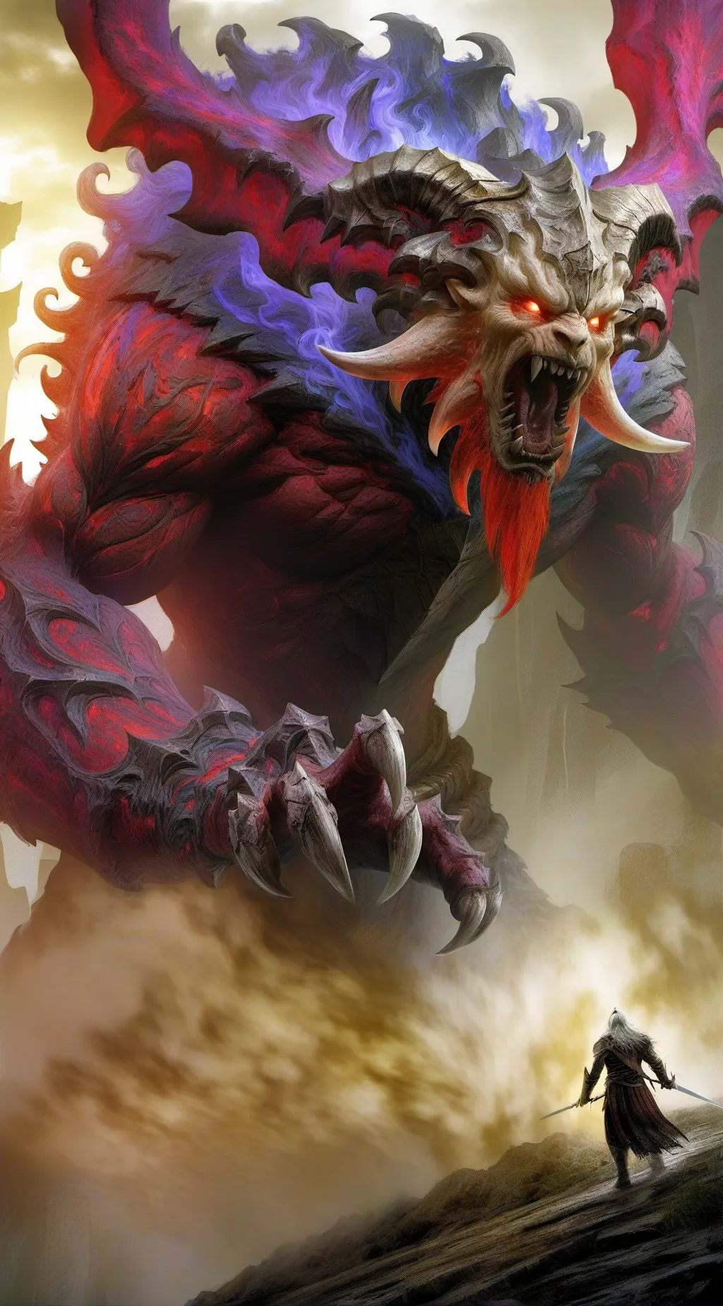 ai character: king smonter background