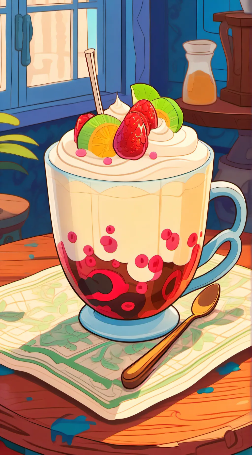 ai character: IT'S NOT A CREAM!! background