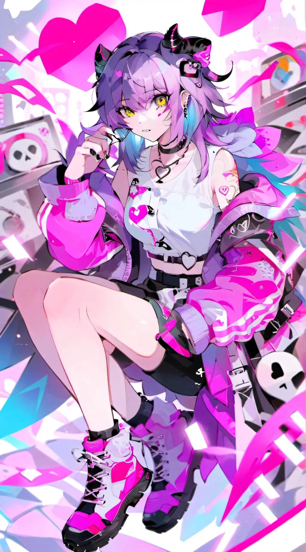 ai character: MY HERO!  background