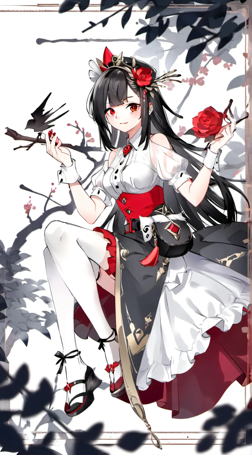 ai character: hh christmas  background