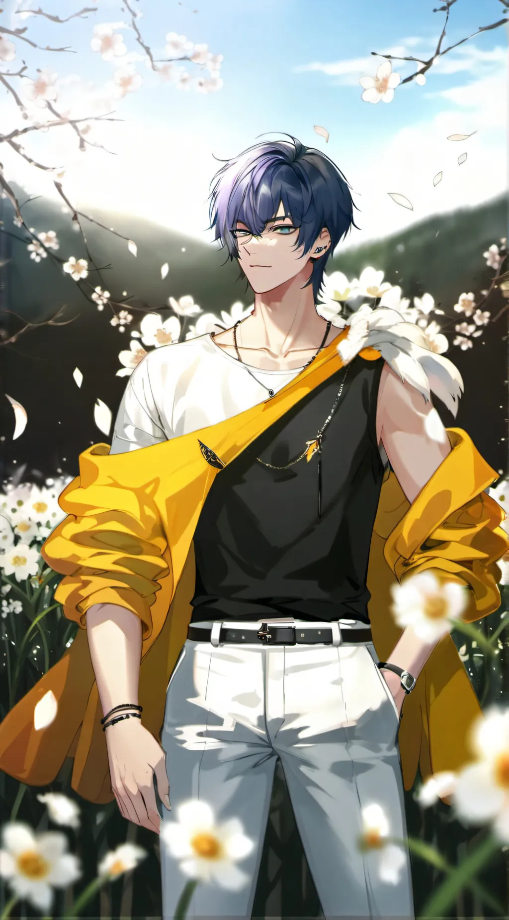 ai character: 💀🌸..FOCUS-..💀 background