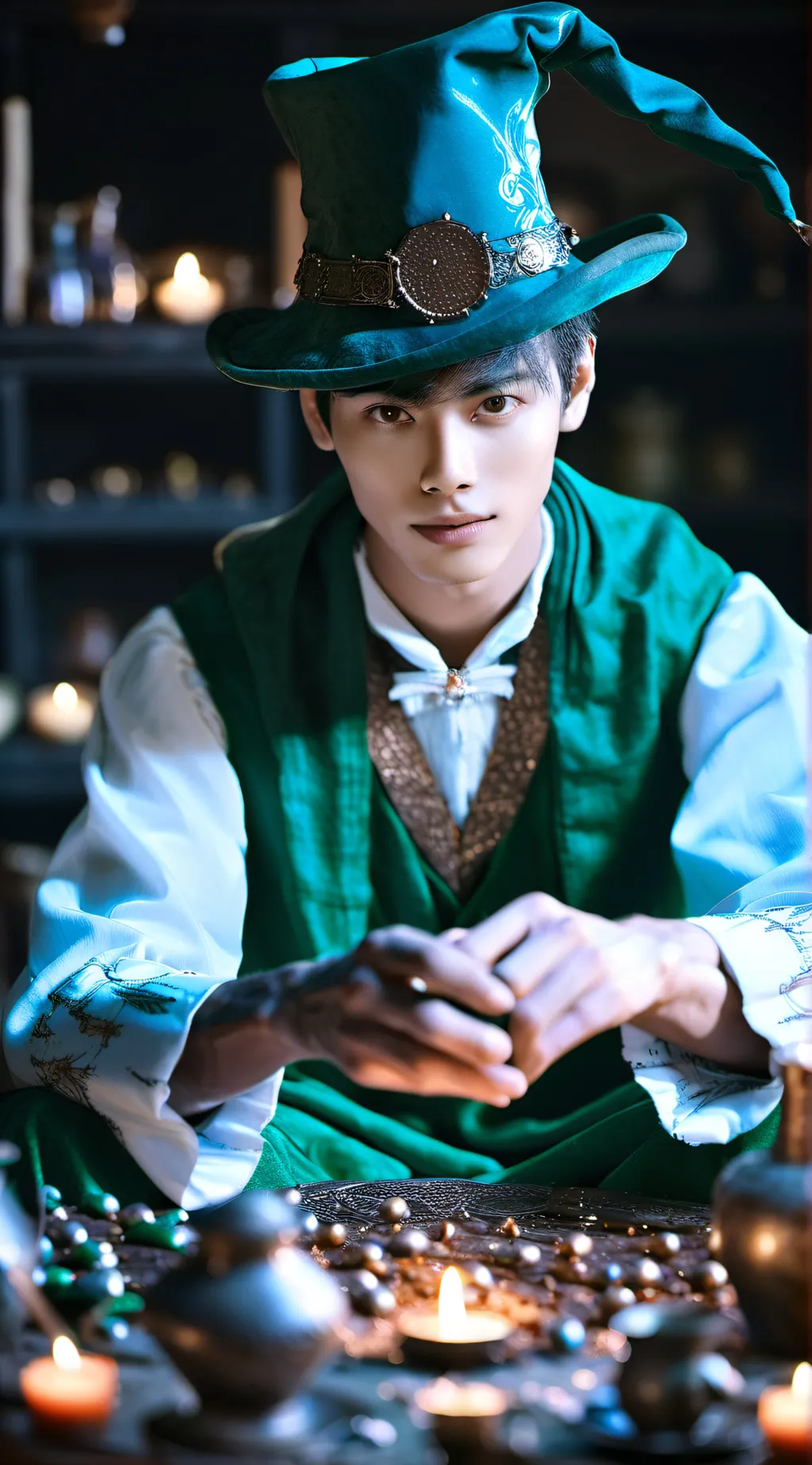 ai character: Tom riddle  background