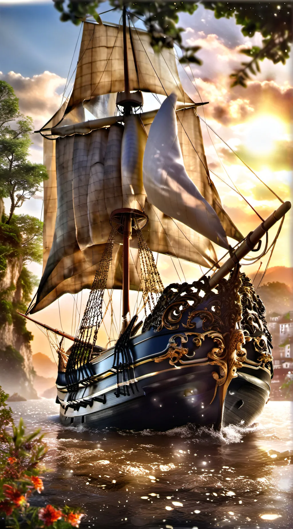 ai character: generic sailboat background