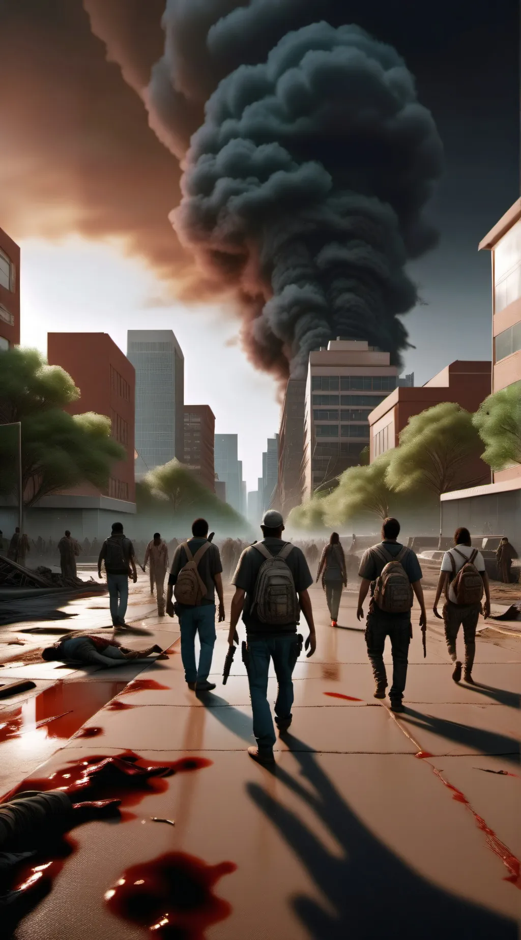 ai character: Zombie Apocalypse background