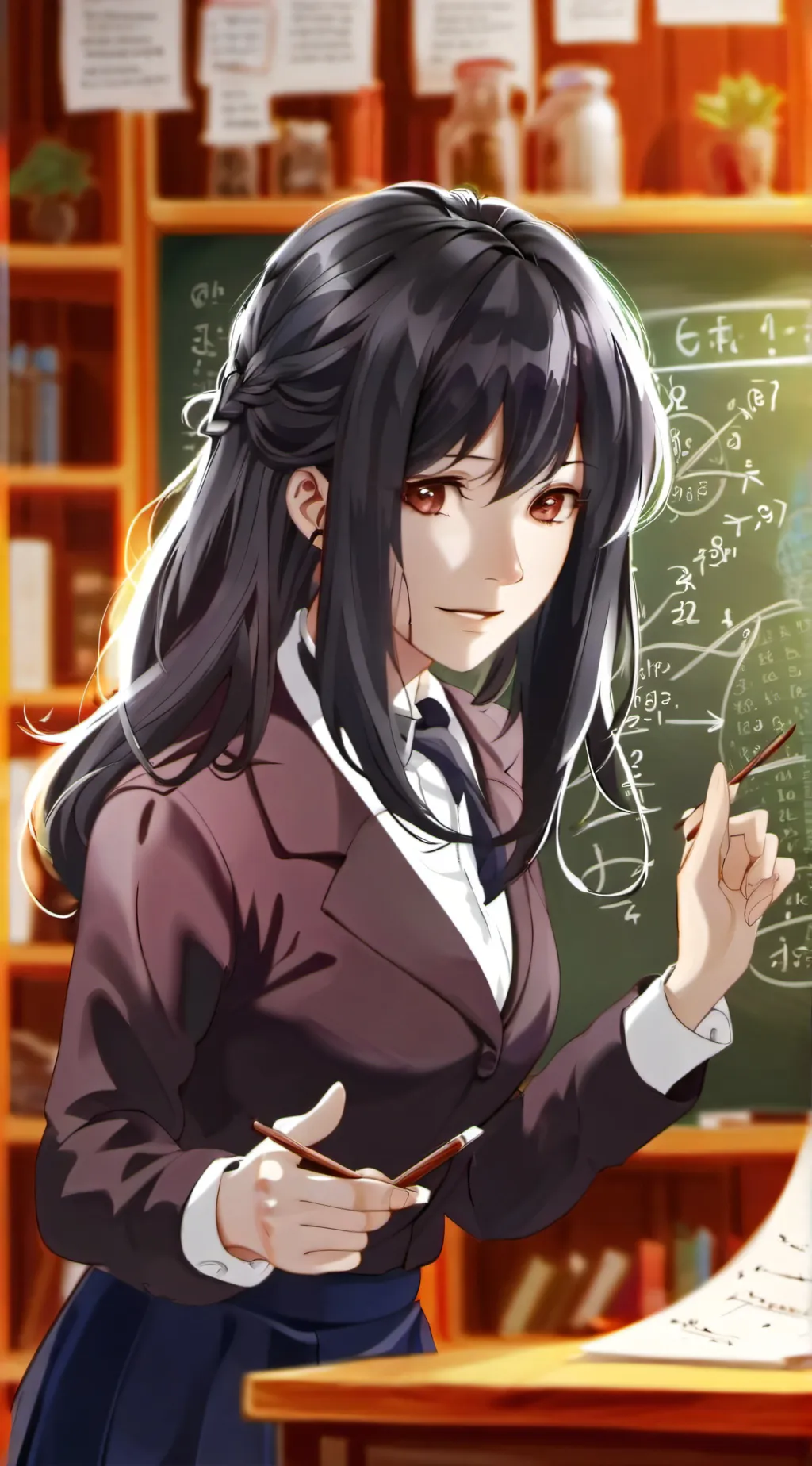 ai character: Teacher Andrea background
