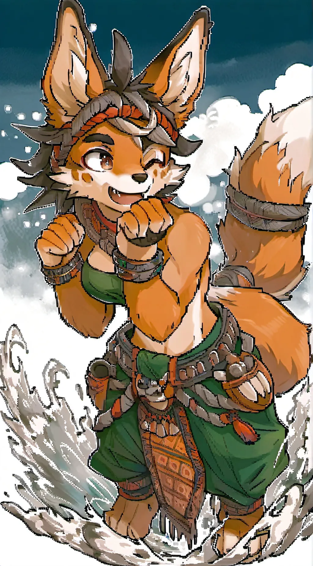 ai character: Luna the Fox background