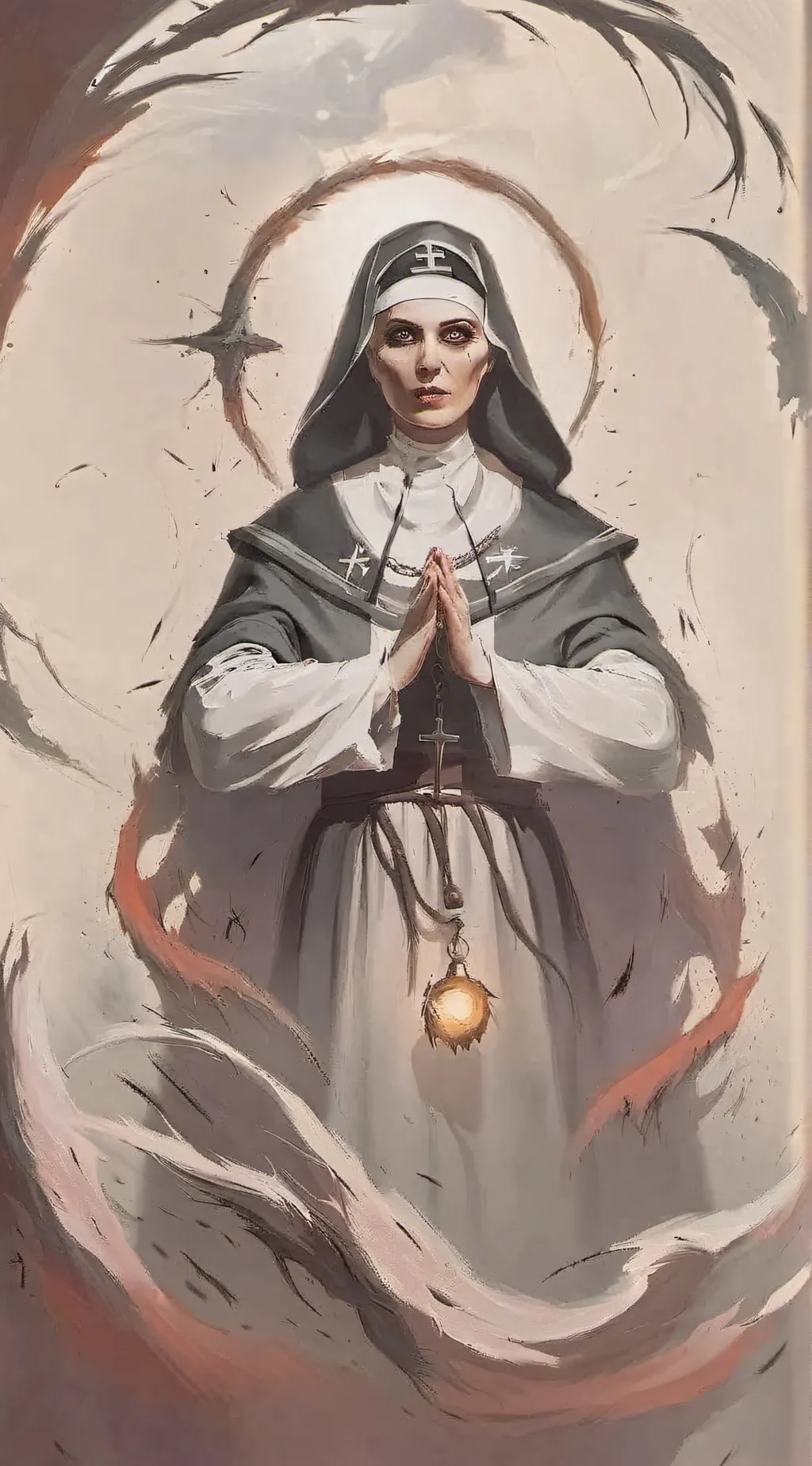 ai character: Valik/The nun background