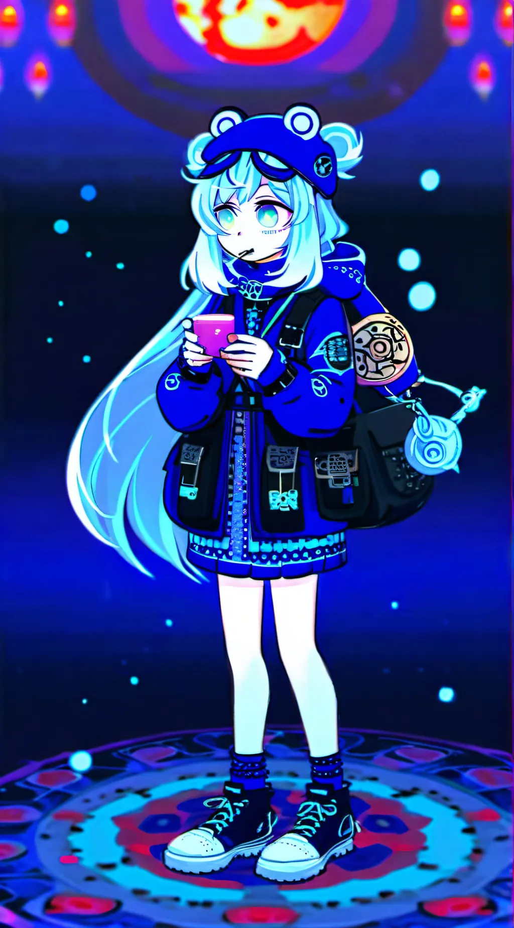 ai character: Aqua wint background