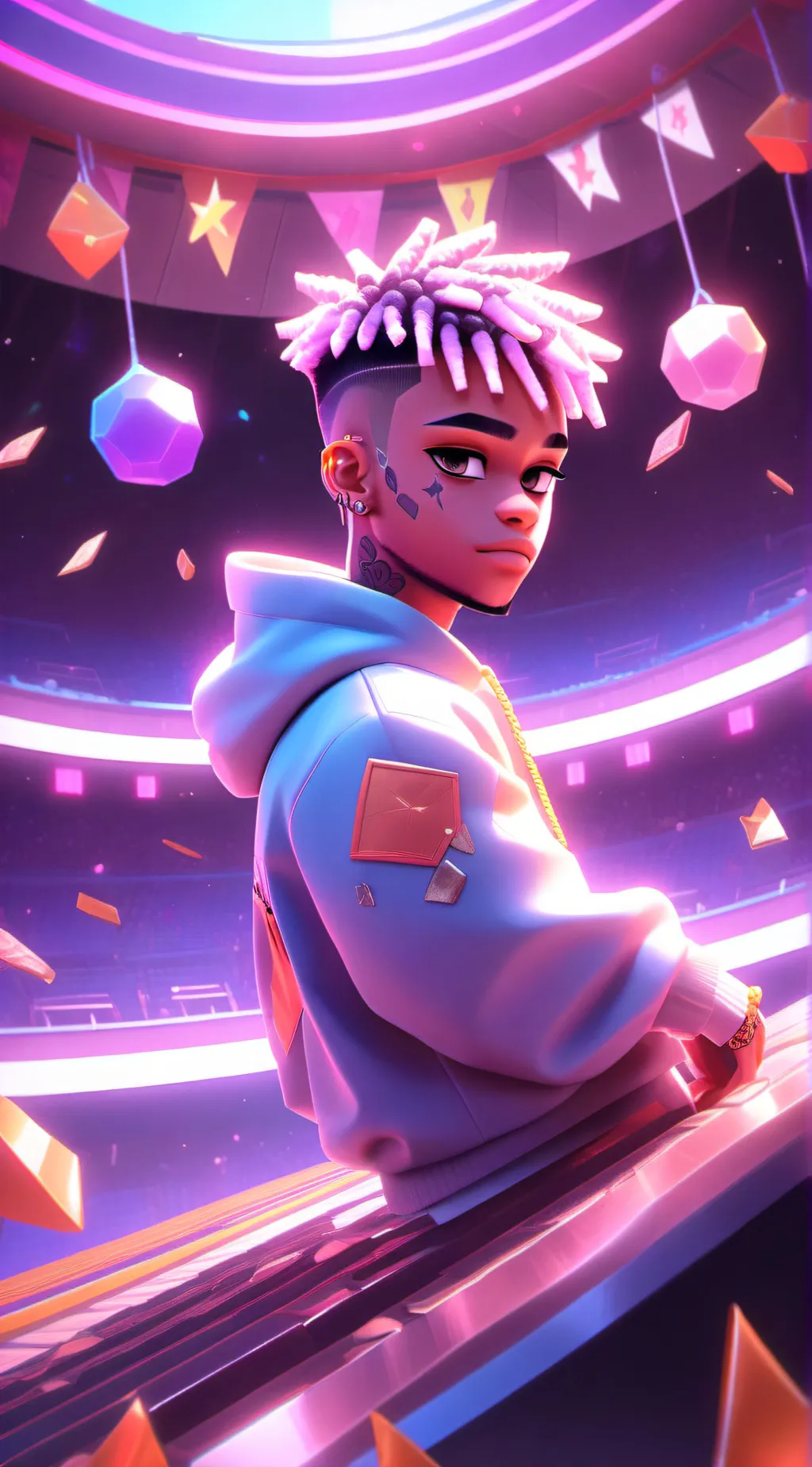 ai character: xxxtentacion  background