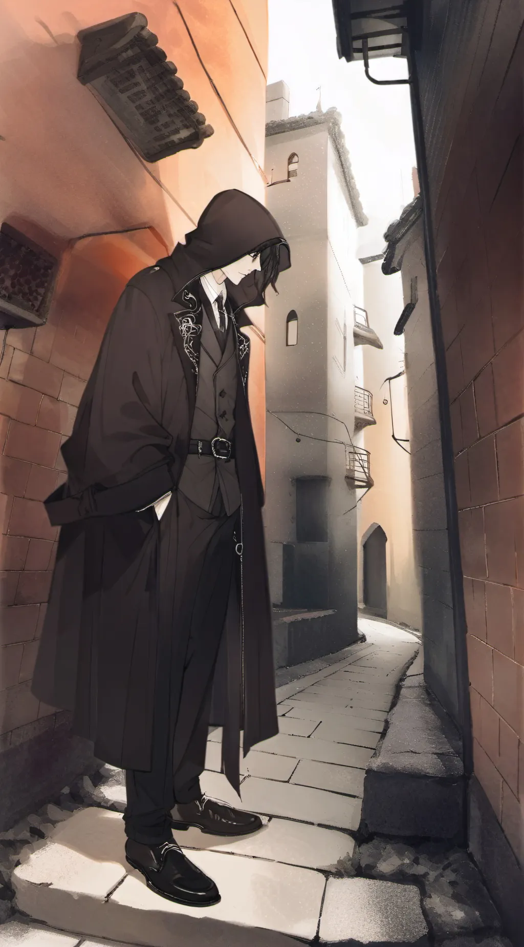 ai character: Mystery guy background