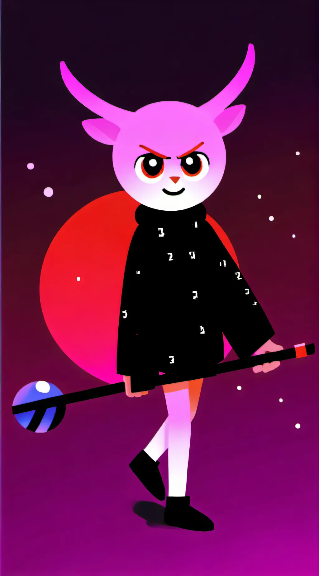 ai character: angry emoji😡 background