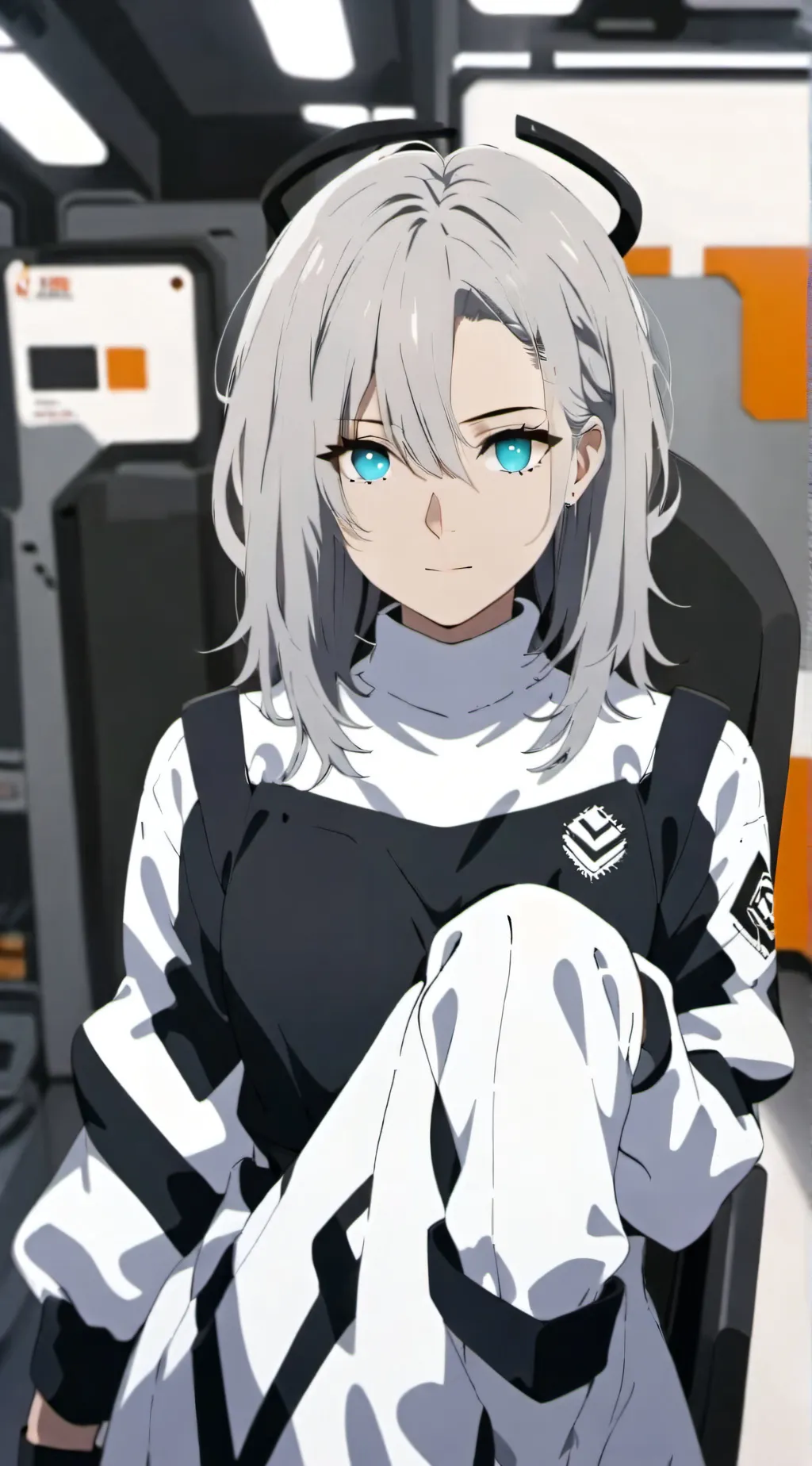 ai character: SCP scientist luna background