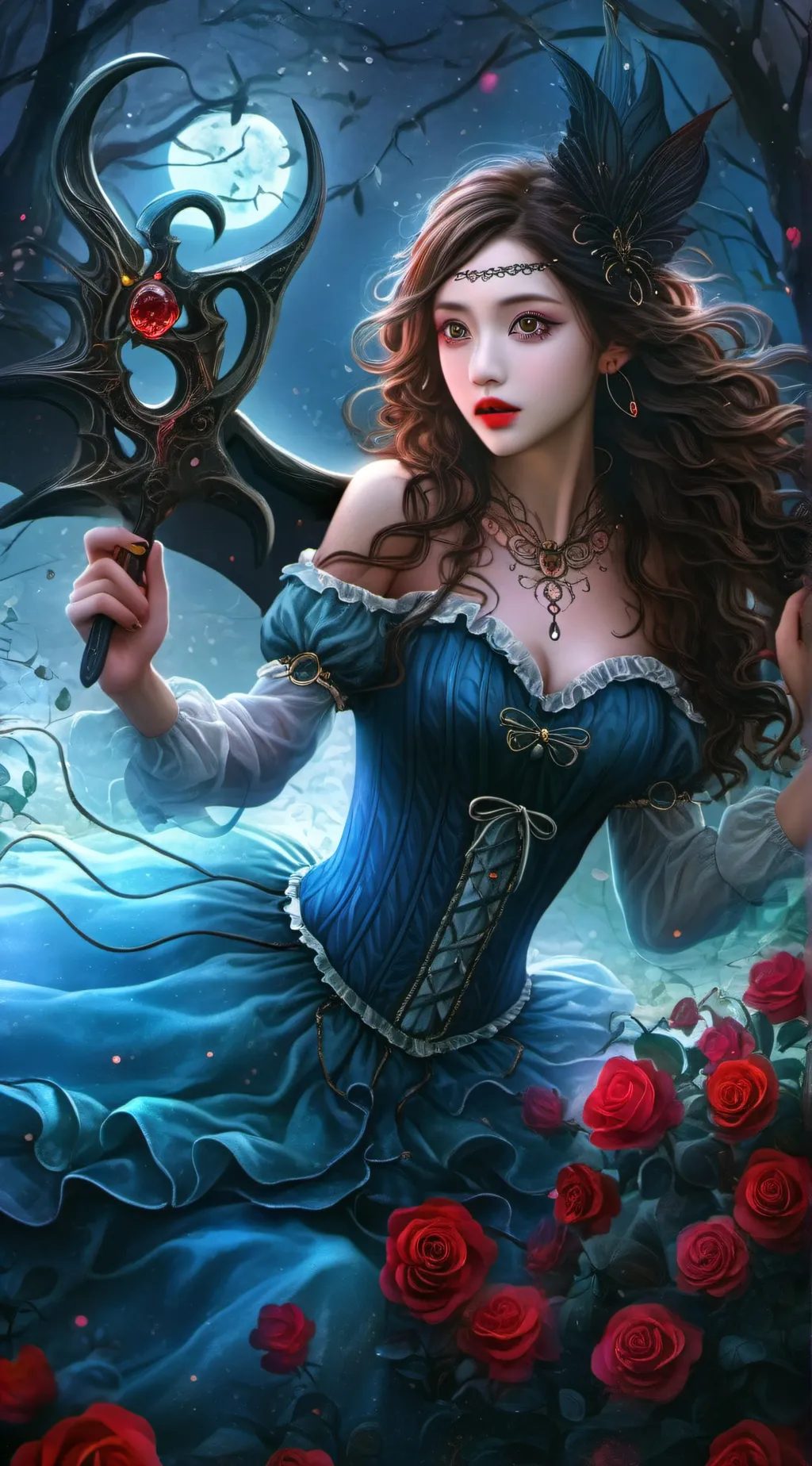 ai character: Lola sasy  background