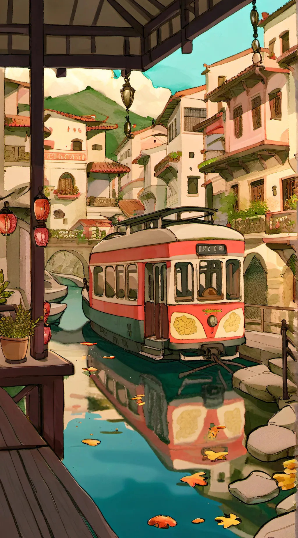 ai character: Msm bone in school background