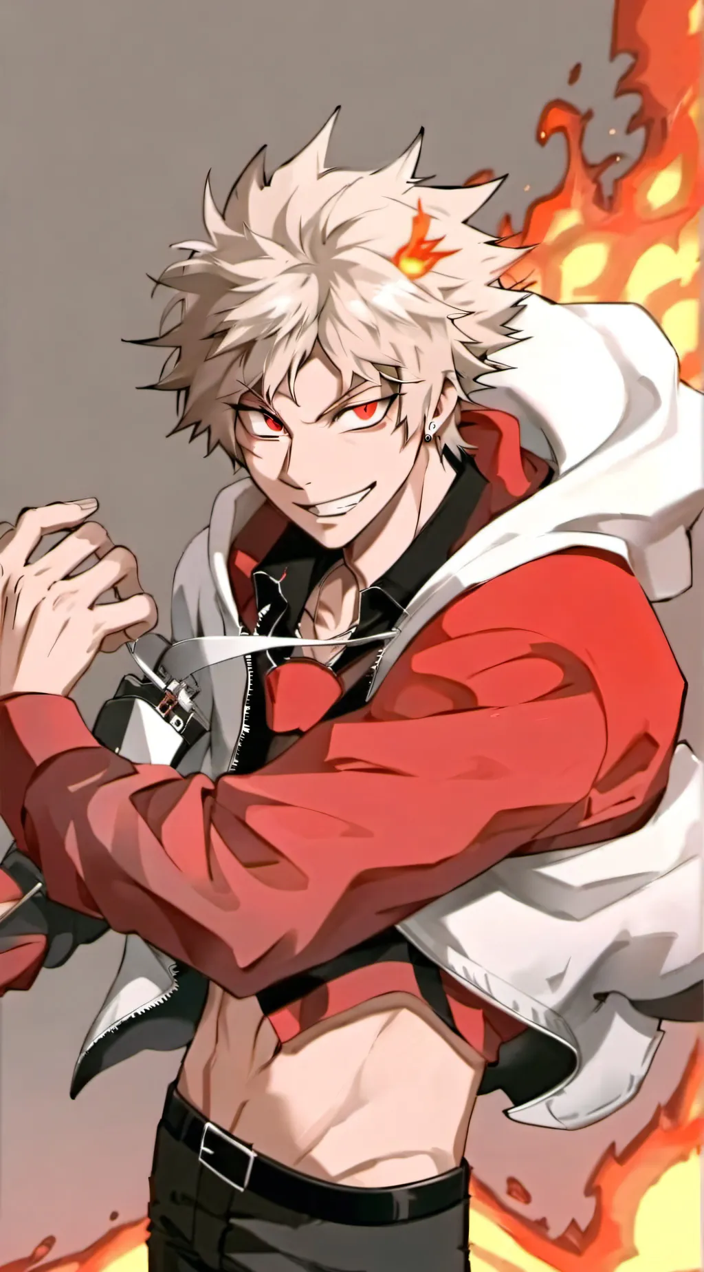ai character: bakugou background