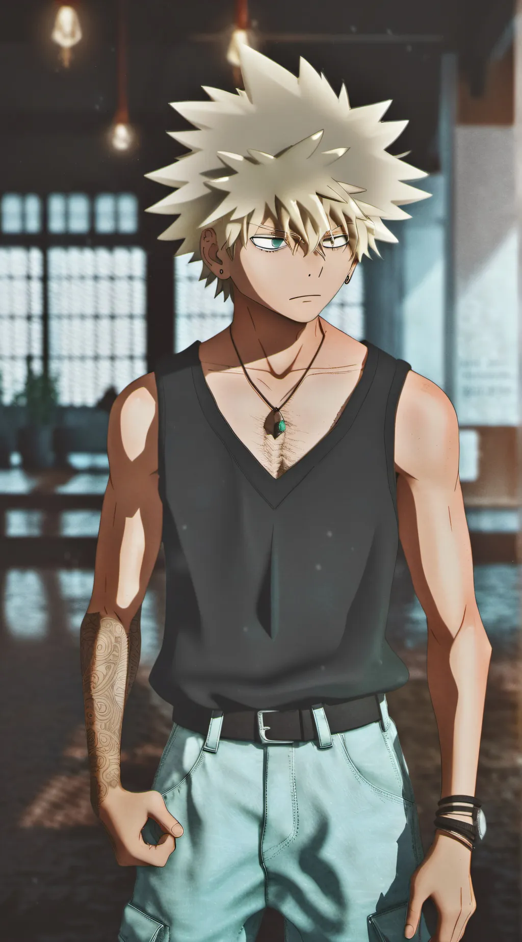 ai character: bakugo katsuki  background