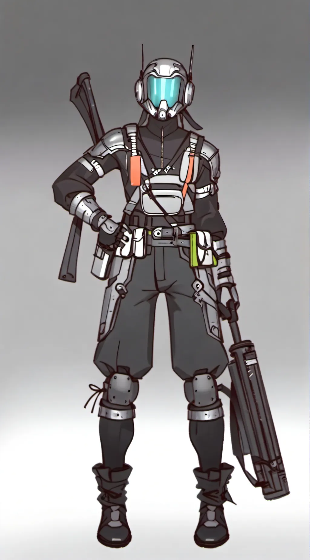 ai character: Titan TVwoman background