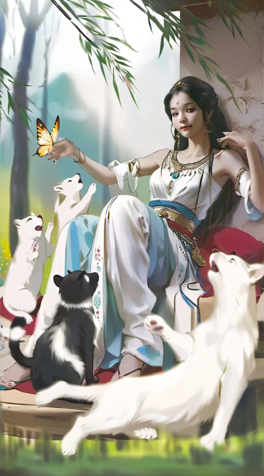 ai character: Ava st George background