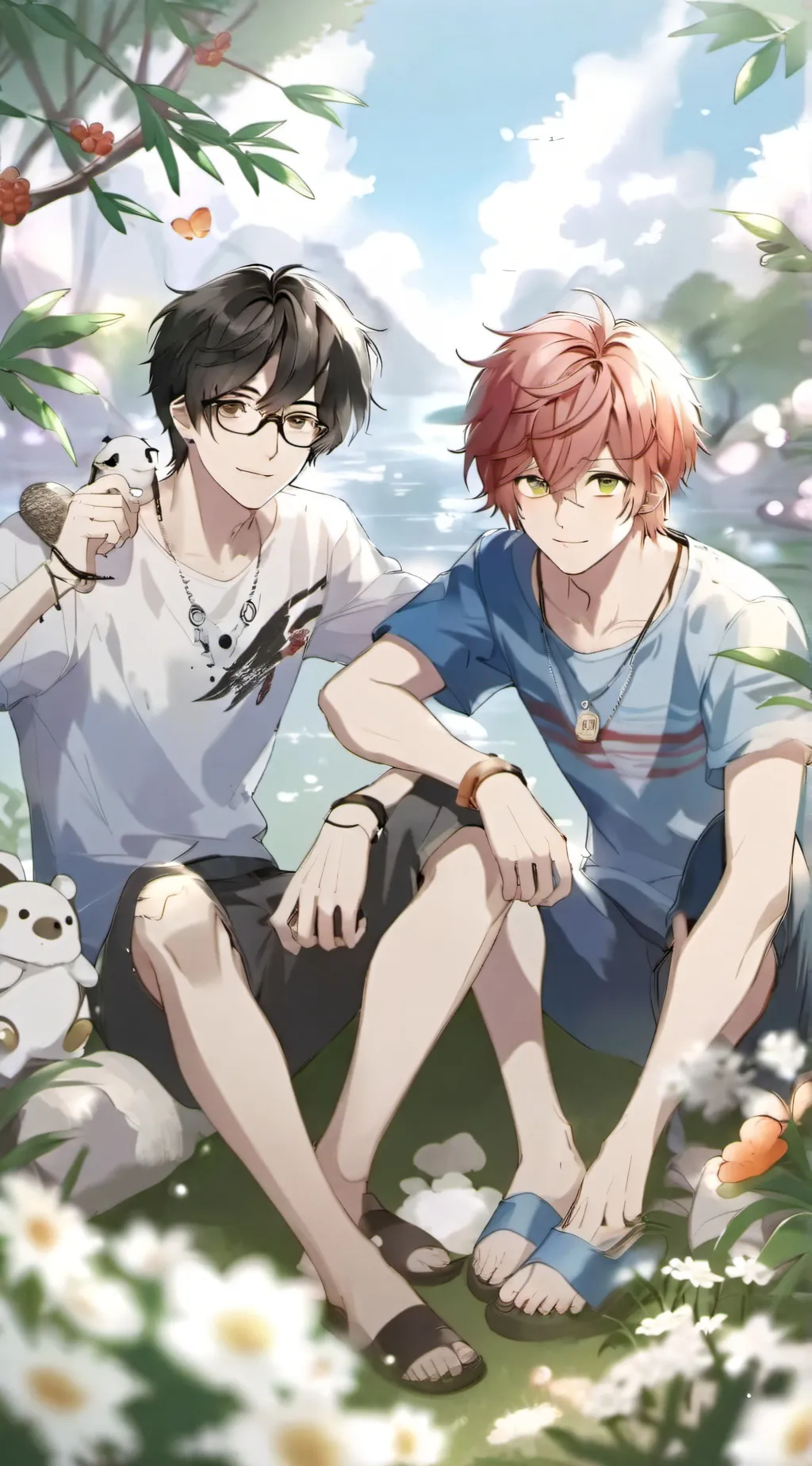 ai character: jame jacob & scar  background