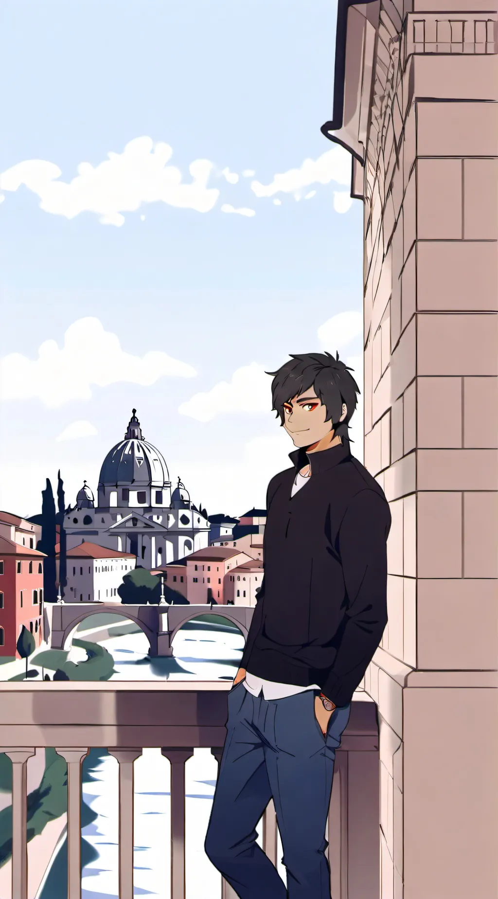 ai character: alberto background