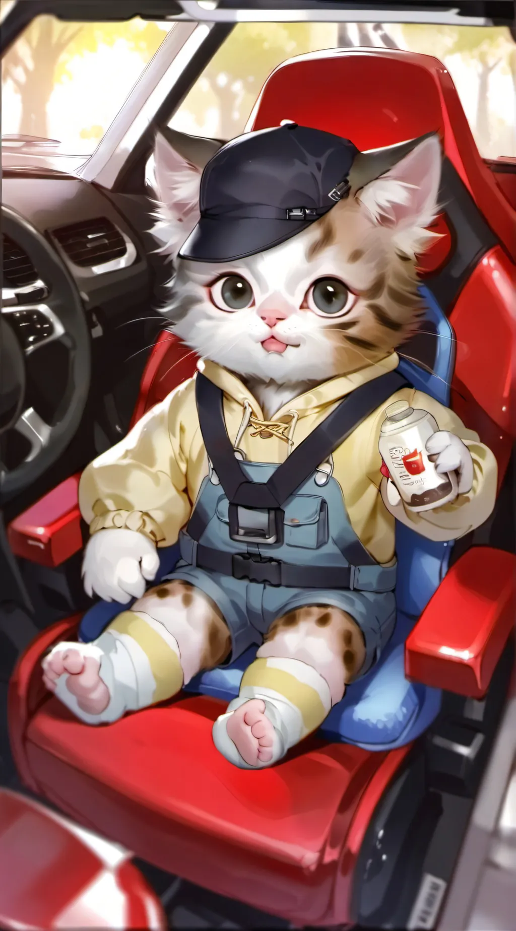 ai character: cat background