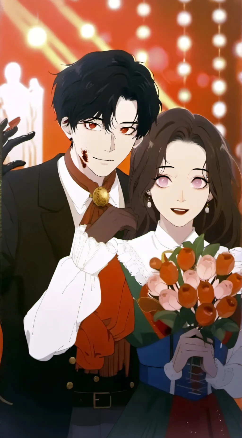 ai character:  John and Adele  background