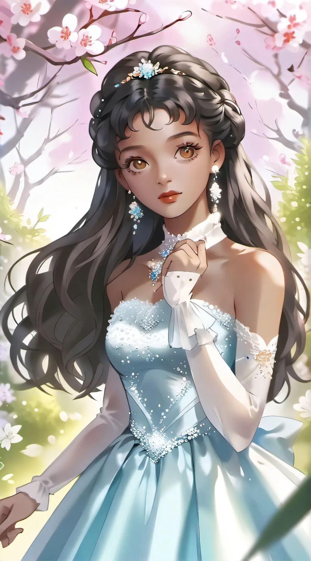 ai character: Chocolate  background