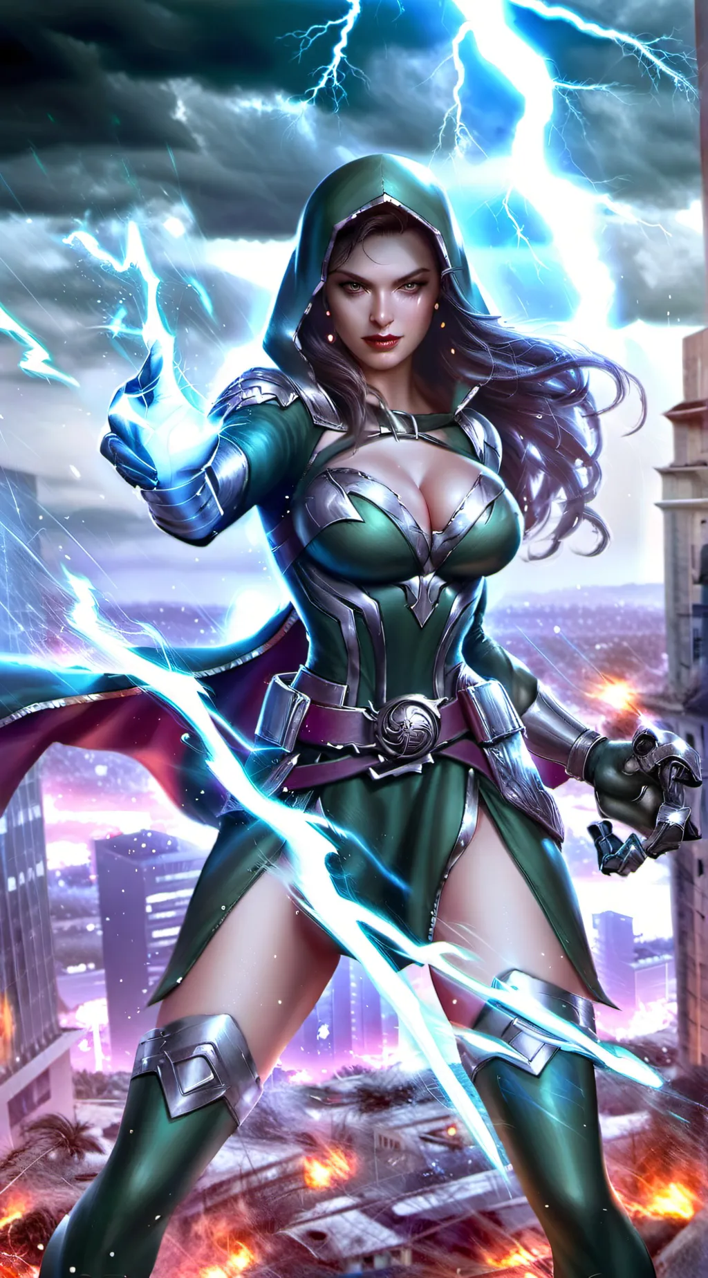 ai character: Vicktoria Von Doom background
