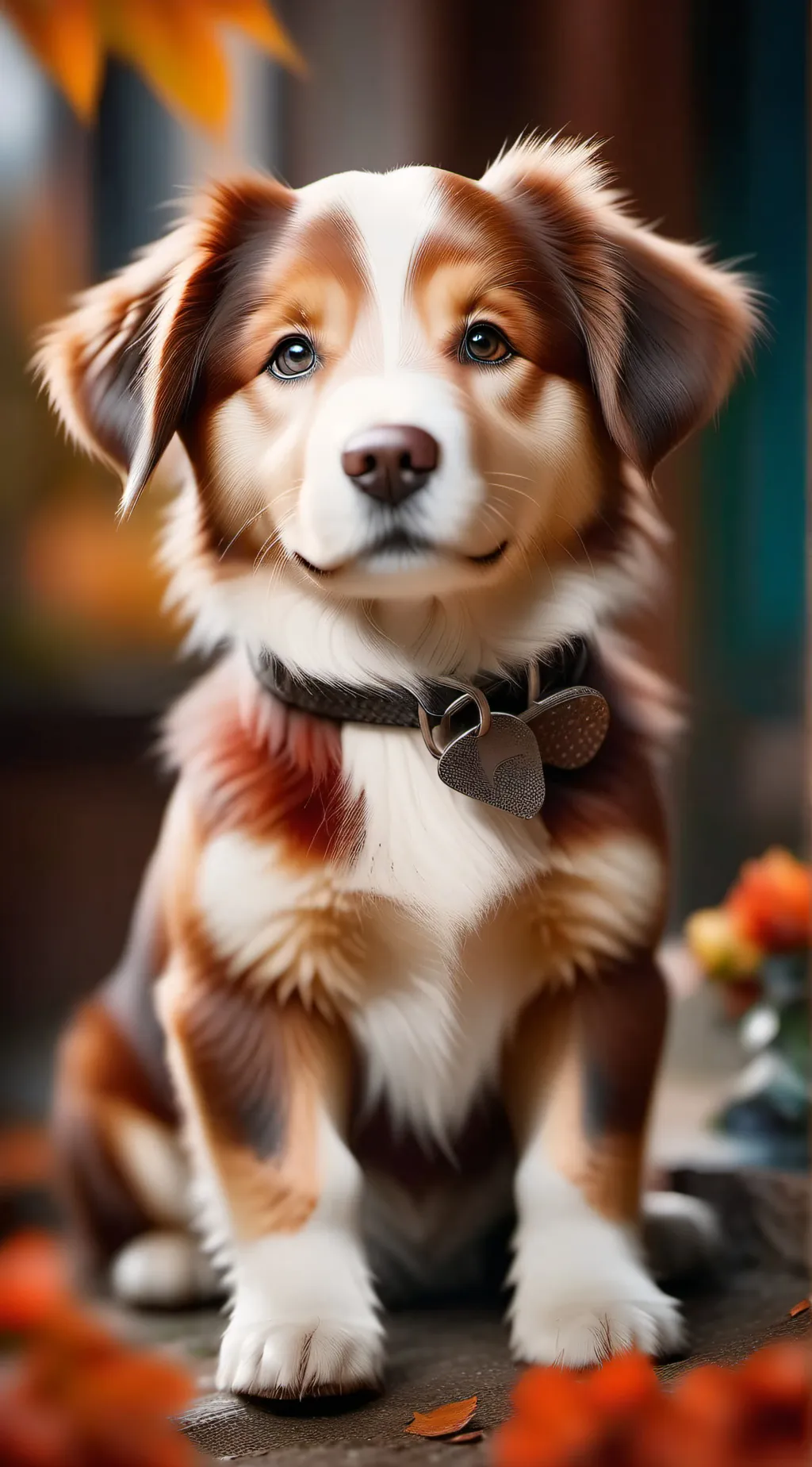 ai character: Autumn background