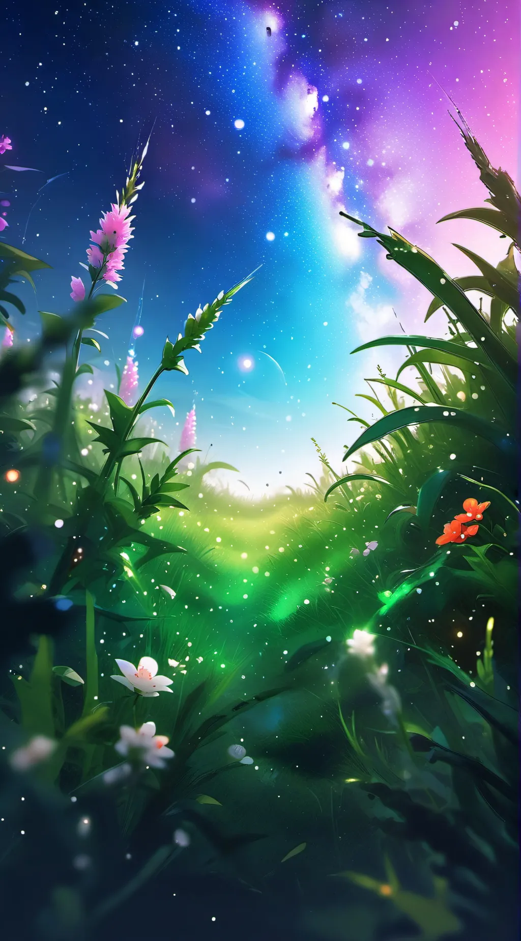 ai character: grass background