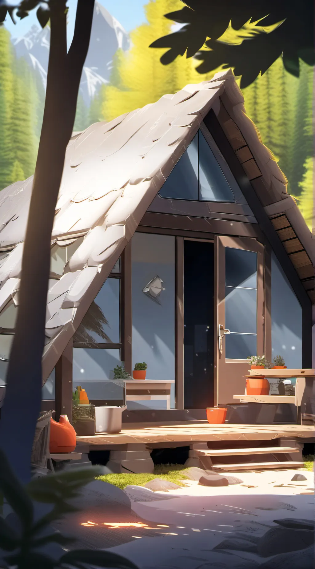 ai character: Supernatural camp! background