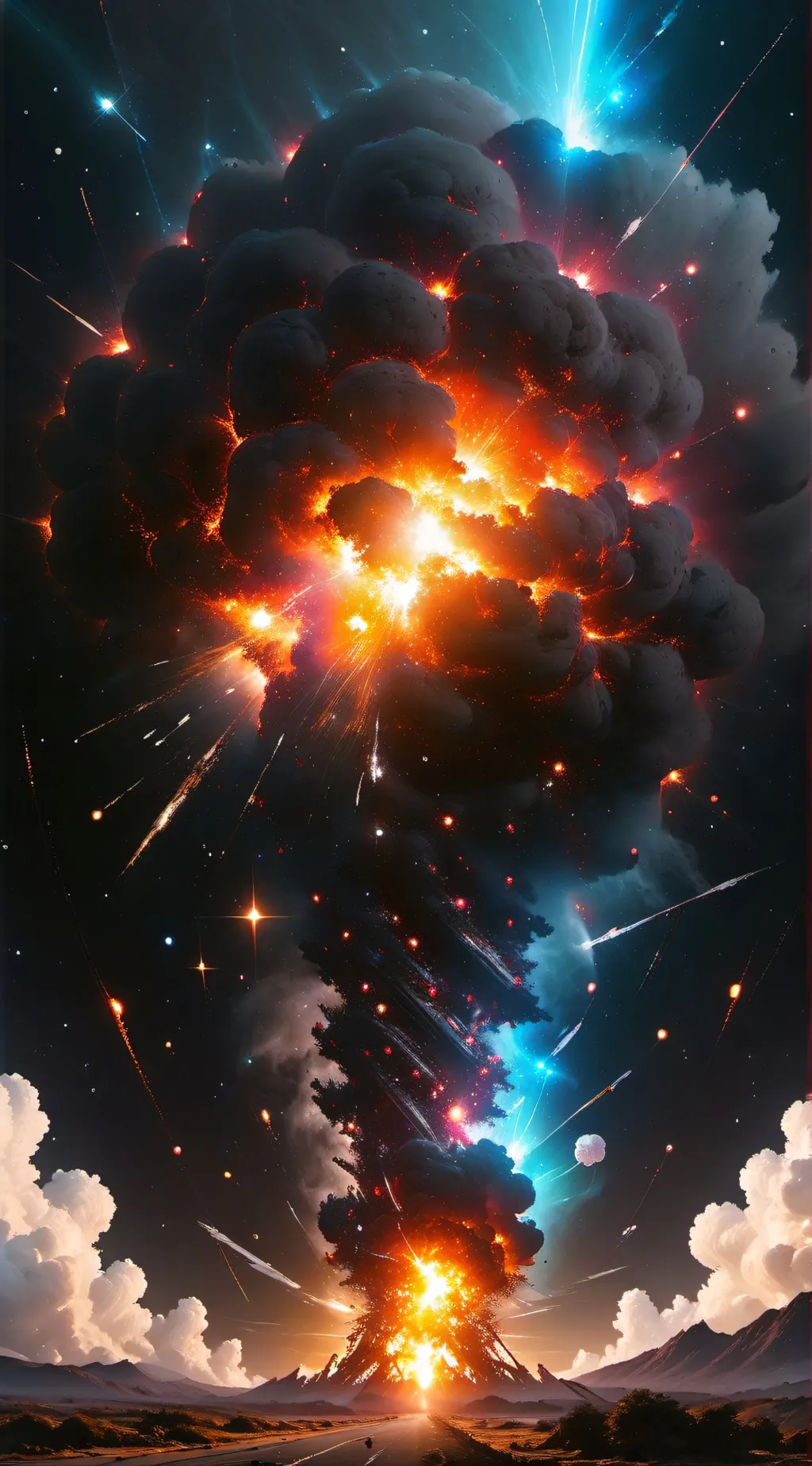 ai character: mega explode background